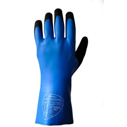 GRIP IT OIL GAUNTLET X - CUT & CHEMICAL RESISTANT GLOVE (SZ-10)