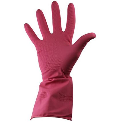 PURA NITRILE RED HOUSEHOLD GLOVES (SZ-8)