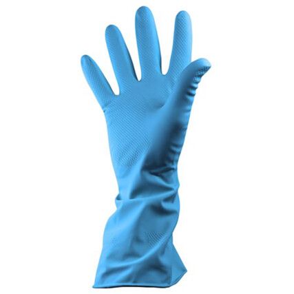 PURA NITRILE BLUE HOUSEHOLD GLOVES (SZ-9)