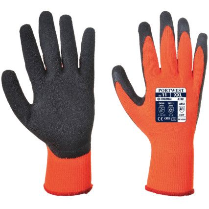 A140 OR/BLK THERMAL GRIP GLOVE (XL)