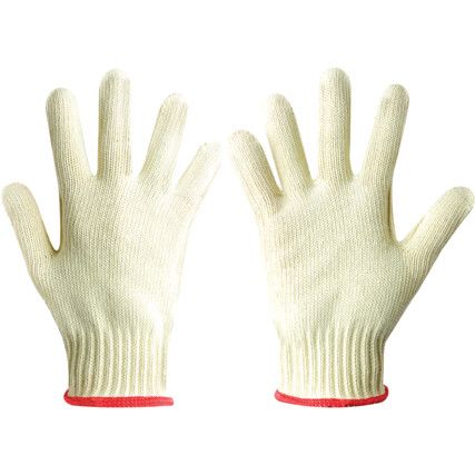 TTP310 CUT 4 ARAMID KNITTED H/D GLOVES YELLOW SIZE 8