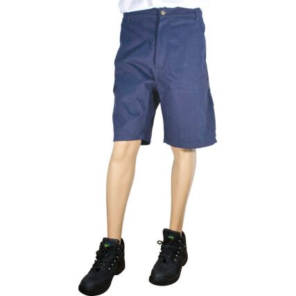 Navy Blue Cargo Pocket Shorts - 34"