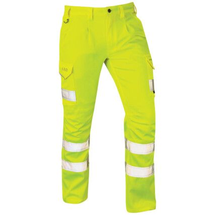 KINGFORD HI-VIS TROUSERS YELLOW (34"T)