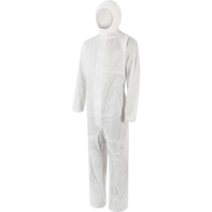 Proshield Basic, Chemical Protective Coveralls, Disposable, Type 5/6, White, ProShield® 20, Zipper Closure, Chest 33-36", S