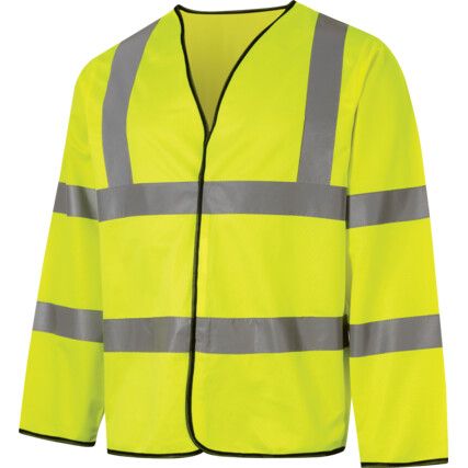 Hi-Vis Lightweight Jacket, 4XL, Yellow, Polyester, EN20471