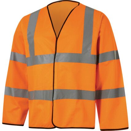 Hi-Vis Lightweight Jacket, Medium, Orange, Polyester, EN20471