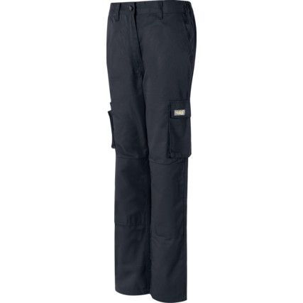 Womens Cargo Trousers, Black, Size 18, Long Fit, 33" Leg