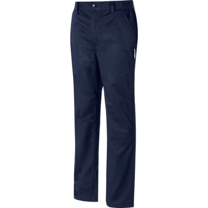 Work Trousers, Navy Blue, 36" Waist, Long Fit, 33" Leg