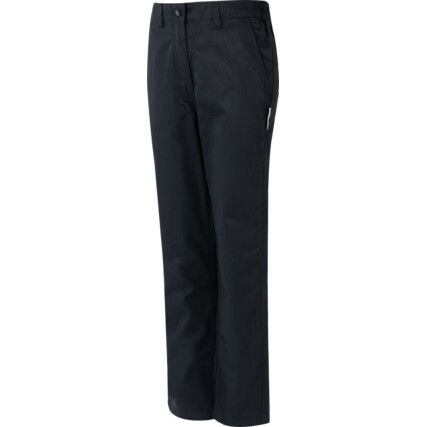 Womens Work Trousers, Black, Size 14, Regular Fit, 31" Leg