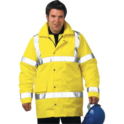 Jacket, Yellow, Polyester, L