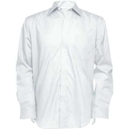 KK104 15in Long Sleeved White Oxford Shirt