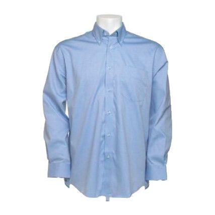 KK105 Men's 17.5in Long Sleeve Light Blue Oxford Shirt