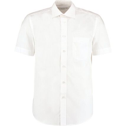 KK102 Men's 16.5in Short Sleeve White Oxford Shirt