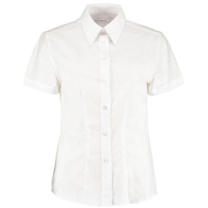 KK360 S/S WHITE LADIES OXFORD SHIRT SIZE 10