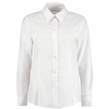 KK361 L/S WHITE LADIES OXFORD SHIRT SIZE 8