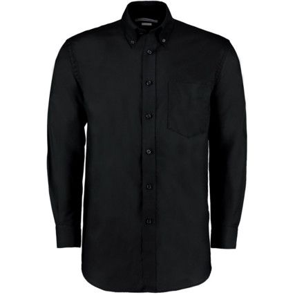 KK351 Men's 15in Long Sleeve Black Oxford Shirt