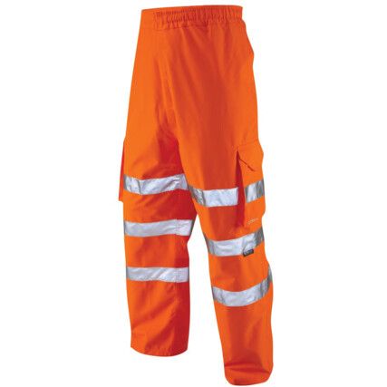 INSTOW ISO 20471 CL.1 CARGO OVERTROUSERS HI-VIS ORANGE (S)