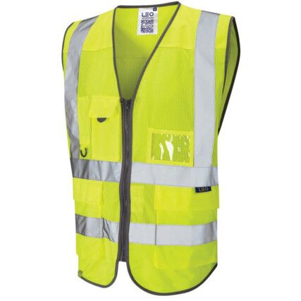 W20-Y-LEO COOLVIZ SUPERIOR WAISTCOAT YELLOW (L)