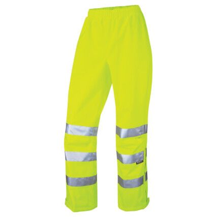 HANNAFORD ISO20471 CL.2 WOMEN'SOVERTROUSERS HI-VIS YELLOW (XS)