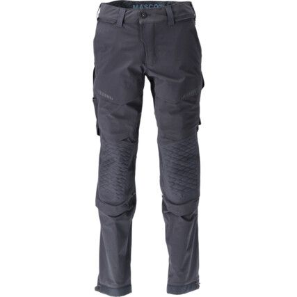 CUSTOMIZED TROUSERS KNEEPAD POCKETS STRETCH LIGHT NAVY (L32W33.5)