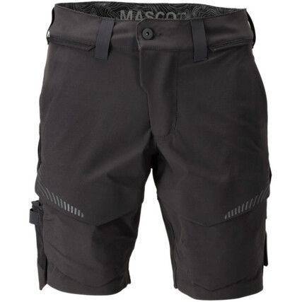 CUSTOMIZED SHORTS STRETCH LIGHTWEIGHT BLACK 28.5" WAIST