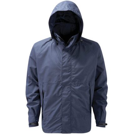 Bute, Waterproof Coat, Reusable, Men, Navy Blue, Hydra-Por Micro Fibre Twill/Polyester Mesh, L