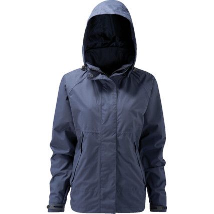 Waterproof Coat, Women, Navy Blue, 2XL