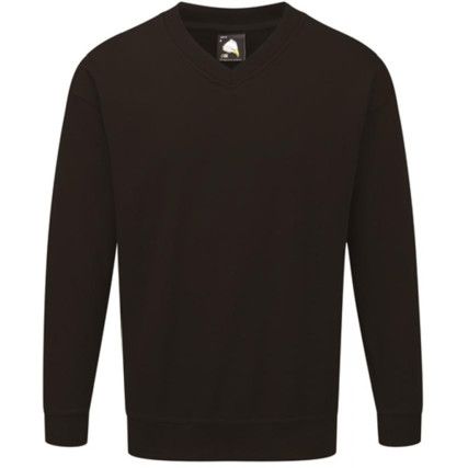 BUZZARD V-NECK PREMIUM SWEATSHIRT BLACK (M)