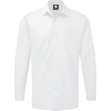 JC2099 ESSENTIAL L/SSHIRT WHITE 18.5"