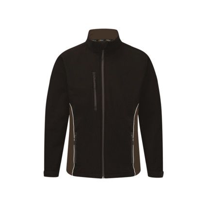 4280 Silverswift Two-Tone Softshell Jacket Black/Grey (XS)