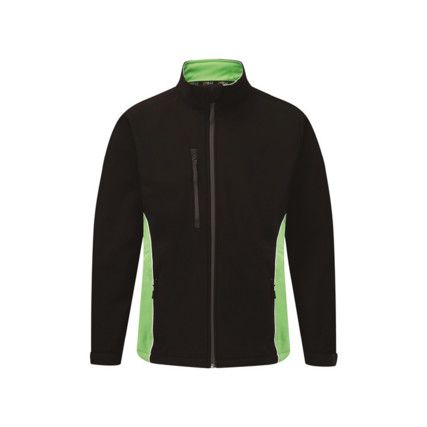 4280 Silverswift Two-Tone Softshell Jacket Black/Green (XS)