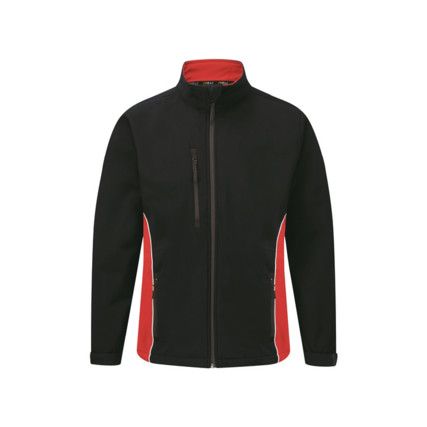 4280 Silverswift Two-Tone Softshell Jacket Black/Red (XS)