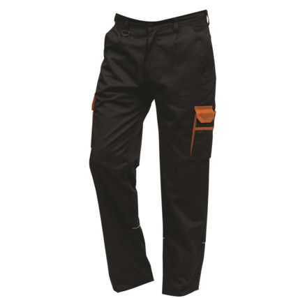 Silverswift Two-Tone Combat Trousers Black/Orange (S28")