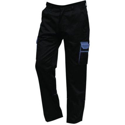 Combat Trousers, Unisex, Navy Blue/Royal Blue, Poly-Cotton, Waist 38", Regular