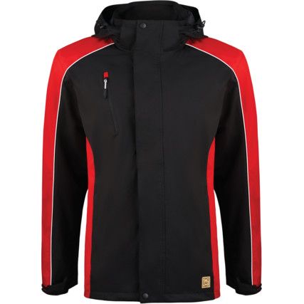 AVOCET EARTHPRO JACKET (RECYCPOLYESTER) (XS) BLACK RED