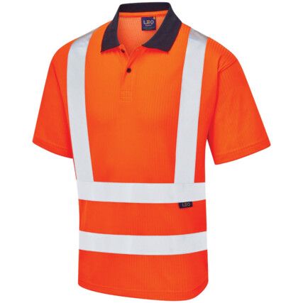 CROYDE COMFORT ECOVIZ PB POLO SHIRT ORANGE (M)