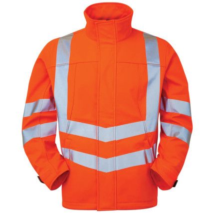 PR535 Soft Shell Hi-Vis Jacket Orange (L)