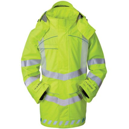 EVO100 Hi-Vis Evolution Storm Coat Yellow (XS)