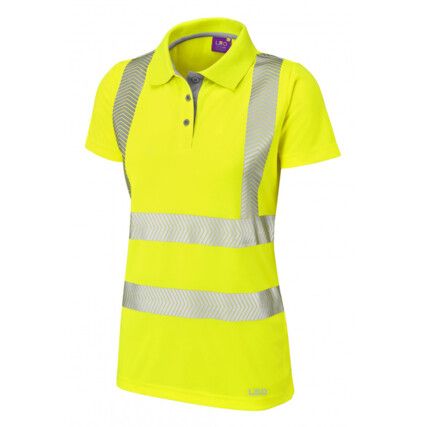 PL03-Y COOLVIZ PLUS LADIES POLOSHIRT YLW (S)