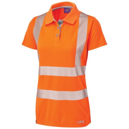 PIPPACOTT COOLVIZ WOMEN'S POLO SHIRT ORANGE (S)