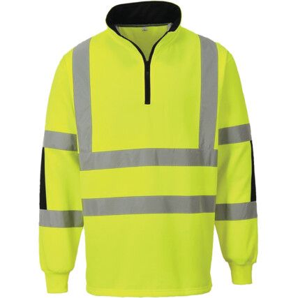 Yellow Xenon Hi-Vis Rugby Shirt - M