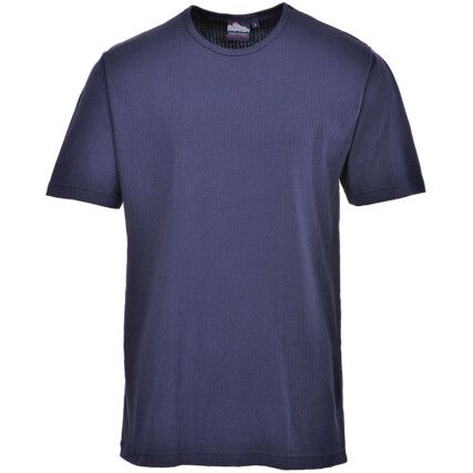 B120 THERMAL T-SHIRT S/SLEEVE NAVY (S)