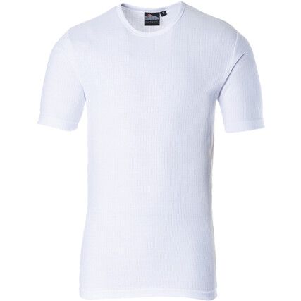 B120 THERMAL T-SHIRT S/SLEEVE WHITE (S)