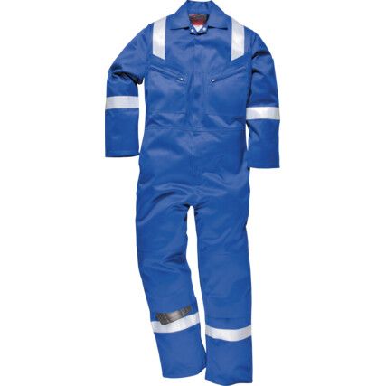 Flame Retardant Coveralls, Royal Blue, XL