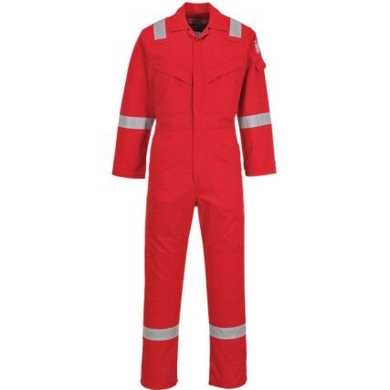 FR50 ANTI-STATIC COVERALLS RED (S)