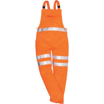 RT43 RAILWAY HI-VIS DUNGAREES (XL)