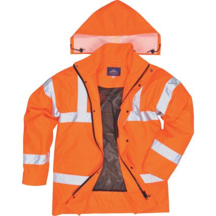 Rail Industry Jacket, Unisex, Orange, Polyester, M