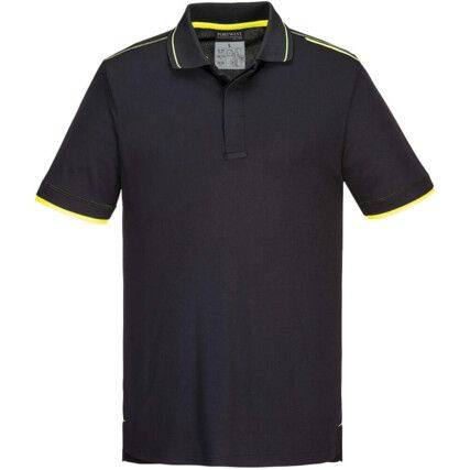 T722 WX3 ECO POLO SHIRT BLACK (S)