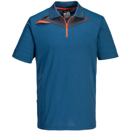 DX4 POLO SHIRT S/S METRO BLUE (S)