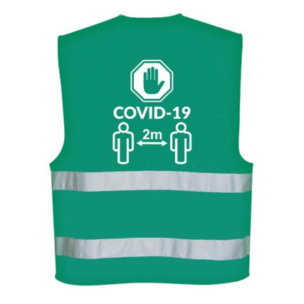 Hi-Vis Vest, Unisex, Green, Polyester, L/XL